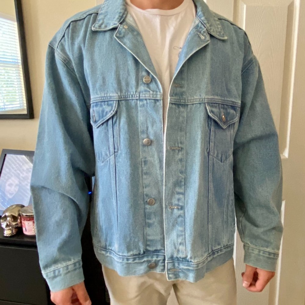 Vintage Pepsi Jean Jacket Tags Attached Medium Blue Size Large